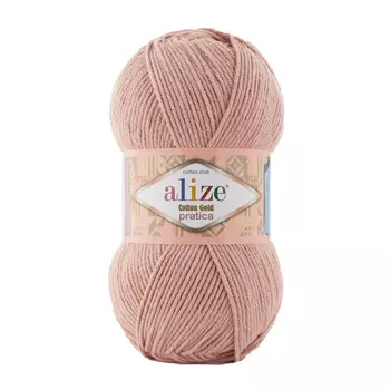 Пряжа ALIZE 'Cotton Gold Pratica' 100гр, 220м (55%хлопок, 45%акрил) (161 пудра)