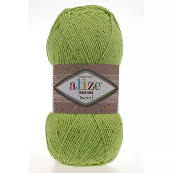 Пряжа Alize 'Cotton Gold Tweed' 100г 330м (57% хлопок, 40% акрил, 3% полиэстер) (612 салат)