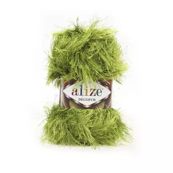 Пряжа ALIZE 'Decofur' травка 100гр. 110м. (100%п/э) ТУ (117 фисташка)