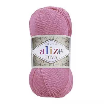 Пряжа ALIZE 'Diva' 100гр. 350м. (100% микрофибра) ТУ (178 розовый)