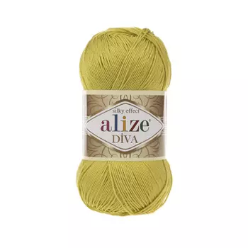 Пряжа ALIZE 'Diva' 100гр. 350м. (100% микрофибра) ТУ (109 лайм)