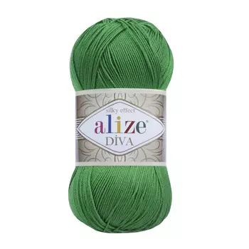 Пряжа ALIZE 'Diva' 100гр. 350м. (100% микрофибра) ТУ (123 изумруд)