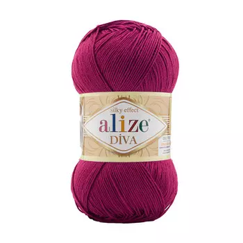 Пряжа ALIZE 'Diva' 100гр. 350м. (100% микрофибра) ТУ (326 темная фуксия)