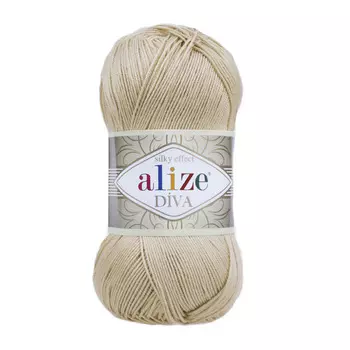 Пряжа ALIZE 'Diva' 100гр. 350м. (100% микрофибра) ТУ (368 бежевый)