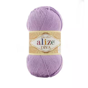 Пряжа ALIZE 'Diva' 100гр. 350м. (100% микрофибра) ТУ (43 лаванда-лиловый)