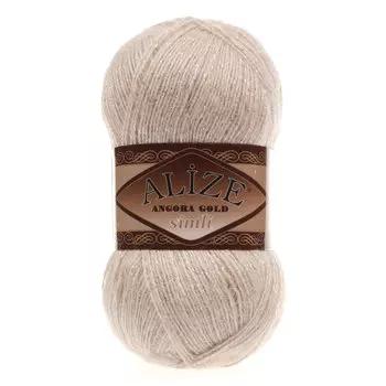 Пряжа Alize 'Angora Gold Simli' 100гр. 500м. (20% шерсть, 5% металлик, 75% акрил) (757 беж)