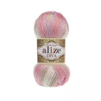 Пряжа ALIZE 'Diva batik' 100гр. 350м. (100% микрофибра) ТУ (2807 секционный)