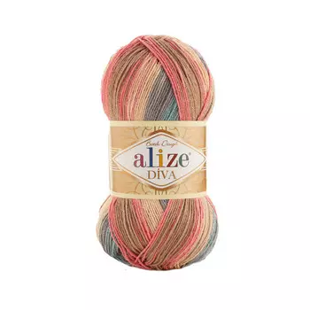 Пряжа ALIZE 'Diva batik' 100гр. 350м. (100% микрофибра) ТУ (7399 секционный)