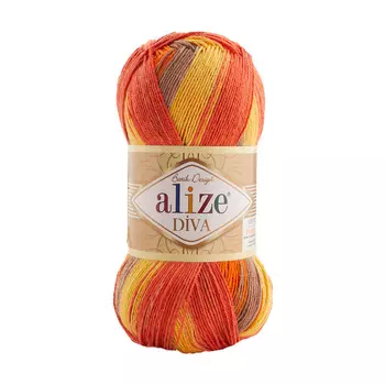 Пряжа ALIZE 'Diva batik' 100гр. 350м. (100% микрофибра) ТУ (7632)