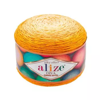 Пряжа Alize 'Diva Ombre Batik' 250г 875м (100% микрофибра акрил) (7358 желтый)