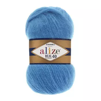 Пряжа ALIZE 'Angora real 40' 100 гр. 480м (40% шерсть, 60% акрил) (245 морская волна)