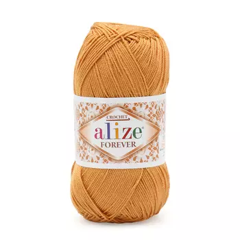 Пряжа ALIZE 'Forever crochet' 50гр. 300м. (100% микроакрил) ТУ (298 карамель)