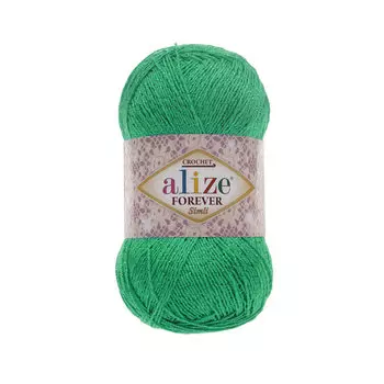 Пряжа ALIZE 'Forever crochet simli' 50гр. 280м. (96%микрофибра акрил,4%металик)ТУ (328 трава)