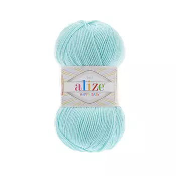 Пряжа ALIZE 'HAPPY BABY' 100гр. 350м (65% Aкрил - 35 % Полиамид) (669 светлая бирюза)