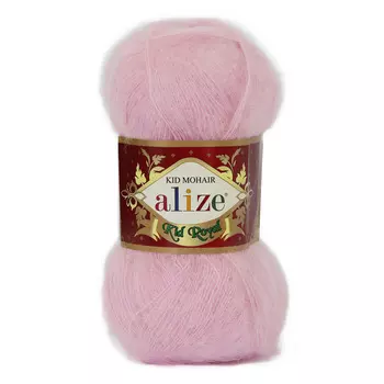 Пряжа ALIZE 'Kid royal' 50г, 500м (62%кид мохер, 38%акрил) ТУ (143 светлая пудра)