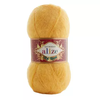Пряжа ALIZE 'Kid royal' 50г, 500м (62%кид мохер, 38%полиамид) ТУ (488 лимонный)