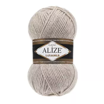 Пряжа ALIZE 'Lanagold' 100гр., 240м (49%шерсть, 51%акрил) (152 светло-бежевый)