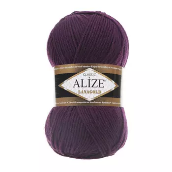 Пряжа ALIZE 'Lanagold' 100гр., 240м (49%шерсть, 51%акрил) (111 фиолетовый)