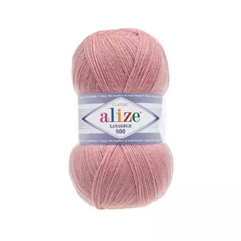 Пряжа ALIZE 'Lanagold 800' 100гр.,730м (49%шерсть, 51%акрил) (173 вялая роза)