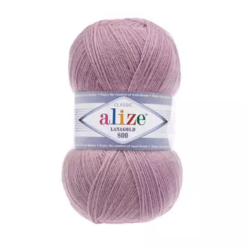 Пряжа ALIZE 'Lanagold 800' 100гр.,730м (49%шерсть, 51%акрил) (505 пепельно-сиреневый)