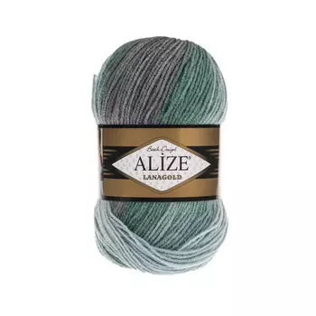 Пряжа ALIZE 'Lanagold Batik' 100гр.,240м (49%шерсть, 51%акрил) (6915 секционный)