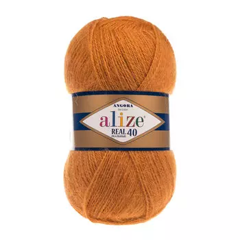 Пряжа ALIZE 'Angora real 40' 100 гр. 480м (40% шерсть, 60% акрил) (234 рыжий)