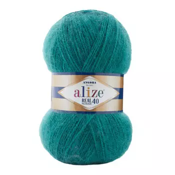 Пряжа ALIZE 'Angora real 40' 100 гр. 480м (40% шерсть, 60% акрил) (507 античный зеленый)