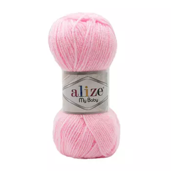 Пряжа Alize 'My baby' 50г 150м (100% акрил) (185 детский розовый)