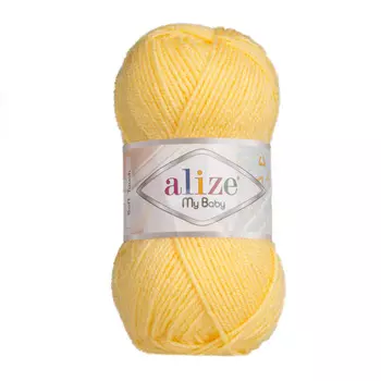 Пряжа Alize 'My baby' 50г 150м (100% акрил) (566 желтый)