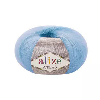 Пряжа Alize 'Atlas' 50гр. 250м. (49% шерсть, 51% полиэстер) (549 голубой)