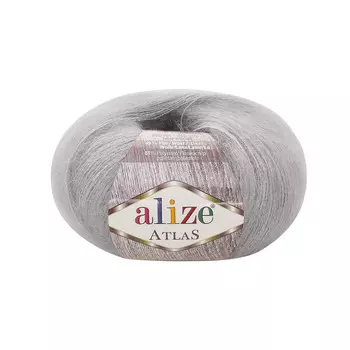 Пряжа Alize 'Atlas' 50гр. 250м. (49% шерсть, 51% полиэстер) (200 светло-серый)