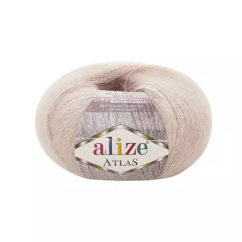 Пряжа Alize 'Atlas' 50гр. 250м. (49% шерсть, 51% полиэстер) (62 молочный)