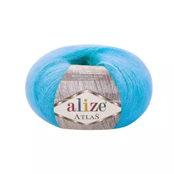Пряжа Alize 'Atlas' 50гр. 250м. (49% шерсть, 51% полиэстер) (484 бирюзовый)