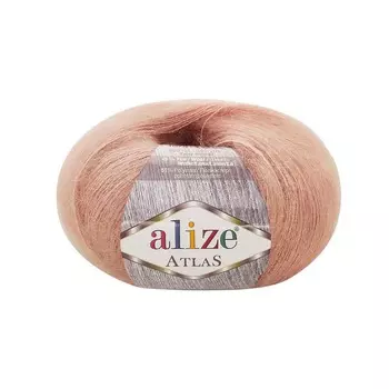 Пряжа Alize 'Atlas' 50гр. 250м. (49% шерсть, 51% полиэстер) (406 светлая роза)