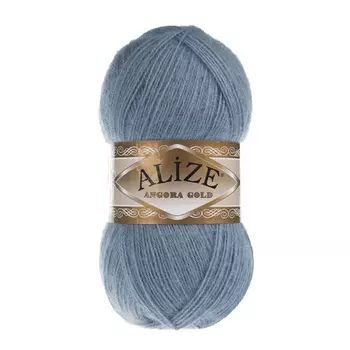 Пряжа ALIZE 'Angora Gold' 100гр. 550м (80%акр, 20%шерсть) ТУ (665 светлый джинс)