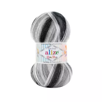 Пряжа Alize 'Baby Best Batik' 100г 240м (10% бамбук, 90% акрил) с эффектом АНТИПИЛЛИНГ (7542 секционный)