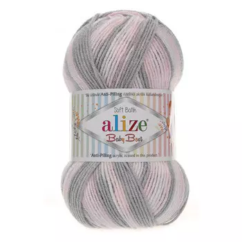 Пряжа Alize 'Baby Best Batik' 100г 240м (10% бамбук, 90% акрил) с эффектом АНТИПИЛЛИНГ (6664 секционный)