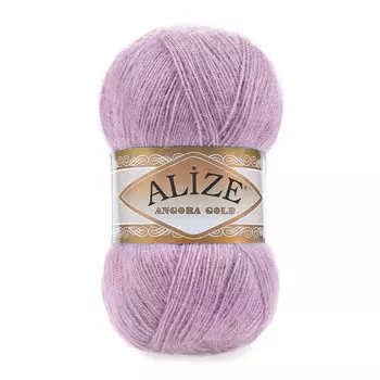 Пряжа ALIZE 'Angora Gold' 100гр. 550м (80%акр, 20%шерсть) ТУ (505 пепельно-сиреневый)