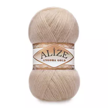 Пряжа ALIZE 'Angora Gold' 100гр. 550м (80%акр, 20%шерсть) ТУ (757 беж)