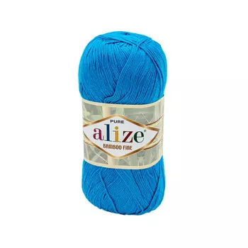 Пряжа ALIZE 'Bamboo fine' 100гр. 440м. (100% бамбук) (484 голубой сочи)