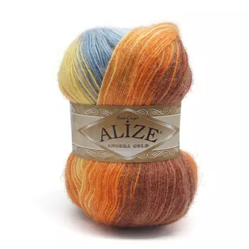 Пряжа ALIZE 'Angora Gold Batik' 100гр.550м (80%акр, 20%шерсть) ТУ (7647)