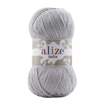 Пряжа ALIZE 'Bella 100' 100гр. 360м.(100% хлопок) (21 серый)