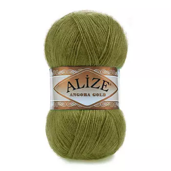 Пряжа ALIZE 'Angora Gold' 100гр. 550м (80%акр, 20%шерсть) ТУ (758 оливковый)