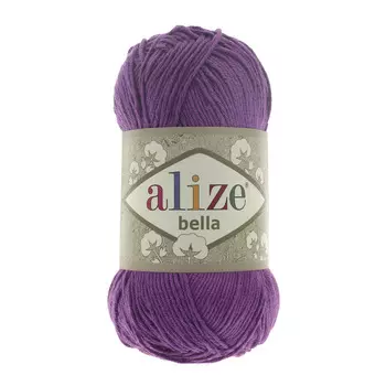 Пряжа ALIZE 'Bella' 50гр. 180м. (100% хлопок) ТУ (45 темно фиолетовый)