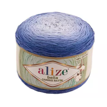 Пряжа Alize 'Bella Ombre Batik' 250г 900м (100% хлопок) (7407 джинс)