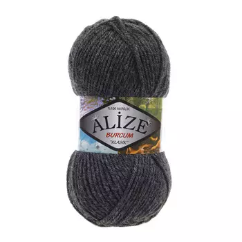 Пряжа ALIZE 'BURCUM KLASIK' 100гр. 210м (100% Aкрил) (195 антрацит меланж)