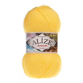 Пряжа ALIZE 'BURCUM KLASIK' 100гр. 210м (100% Акрил) (216 цыпленок)