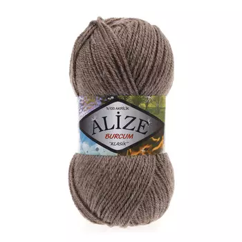 Пряжа ALIZE 'BURCUM KLASIK' 100гр. 210м (100% Aкрил) (239 коричневый меланж)