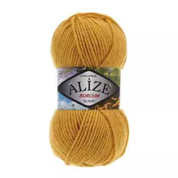 Пряжа ALIZE 'BURCUM KLASIK' 100гр. 210м (100% Акрил) (2 шафран)