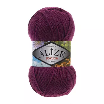 Пряжа ALIZE 'BURCUM KLASIK' 100гр. 210м (100% Aкрил) (304 сливовый)